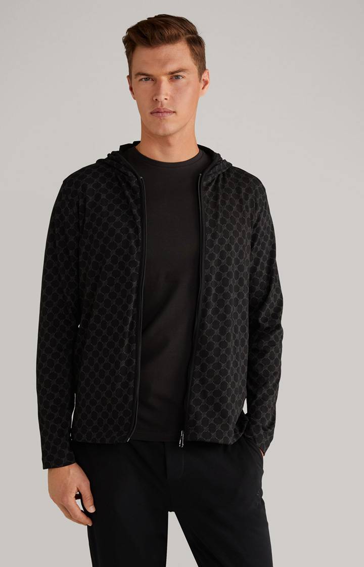 Joop Loungewear Sweatjacke in Schwarz
