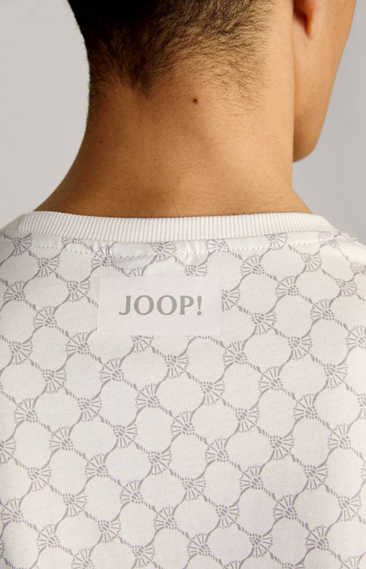 Joop Loungewear T-Shirt In Offwhite/Grau Gemustert