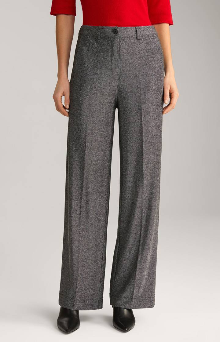 Joop Lurex-Hose in Grau-Glitzer