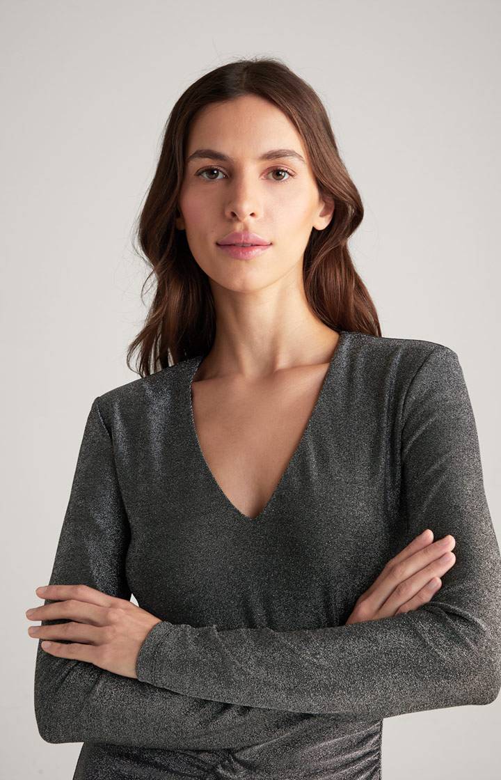 Joop Lurex-Kleid In Grau-Glitzer