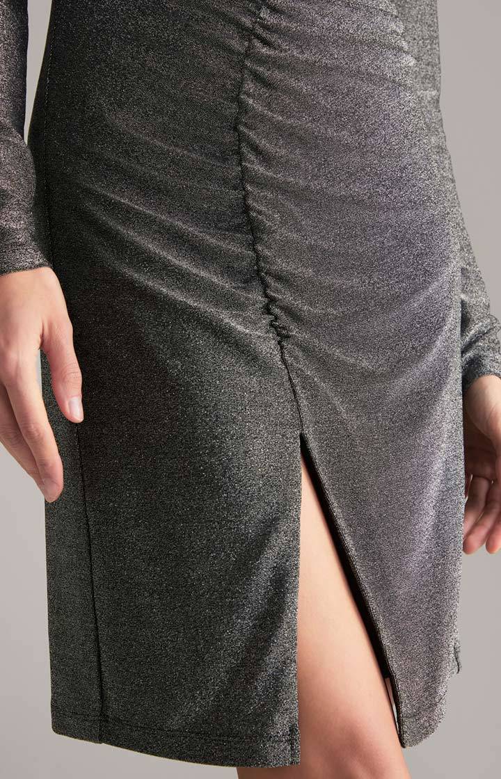 Joop Lurex-Kleid In Grau-Glitzer