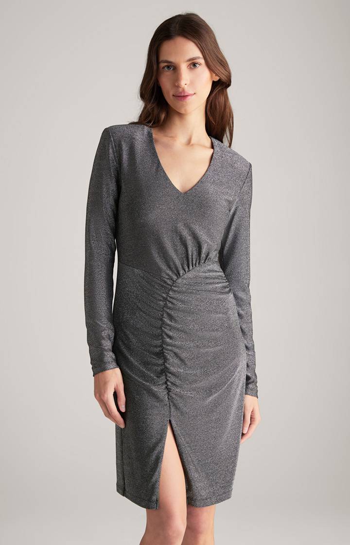 Joop Lurex-Kleid in Grau-Glitzer