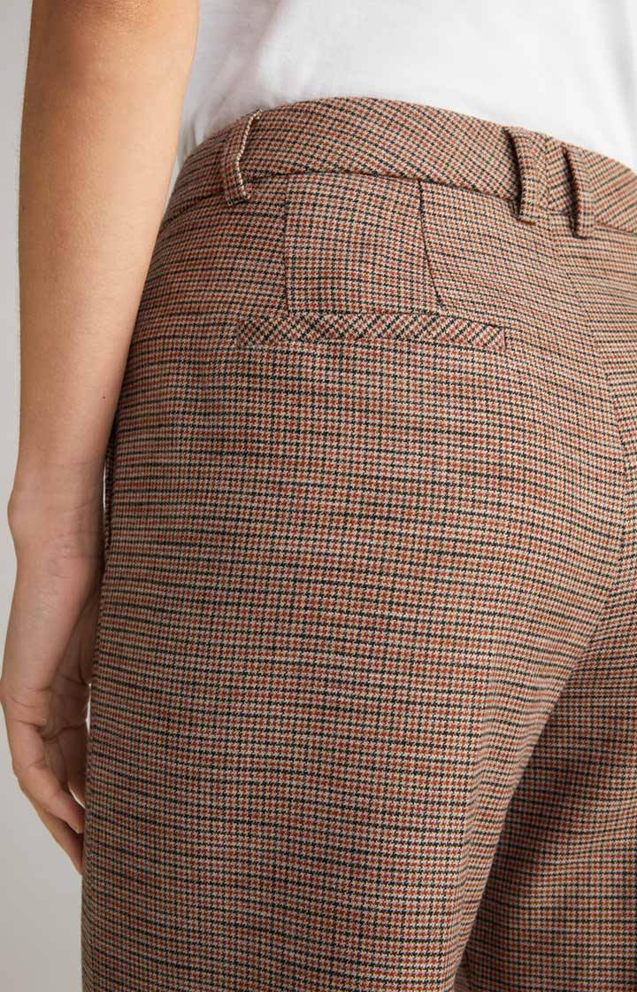 Joop Marlene-Hose In Orange/ Schwarz/ Beige Kariert
