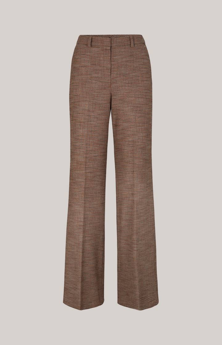 Joop Marlene-Hose In Orange/ Schwarz/ Beige Kariert