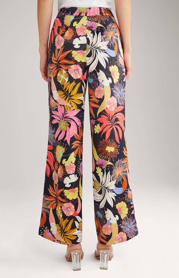 Joop Marlenehose In Schwarz/Rot/Gelb/Rosa