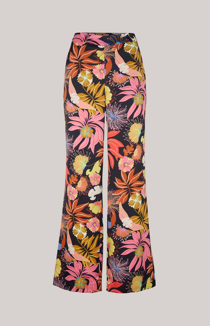 Joop Marlenehose In Schwarz/Rot/Gelb/Rosa