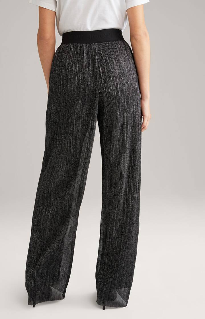 Joop Marlenehose In Silber/Schwarz