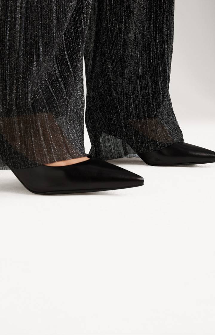 Joop Marlenehose In Silber/Schwarz