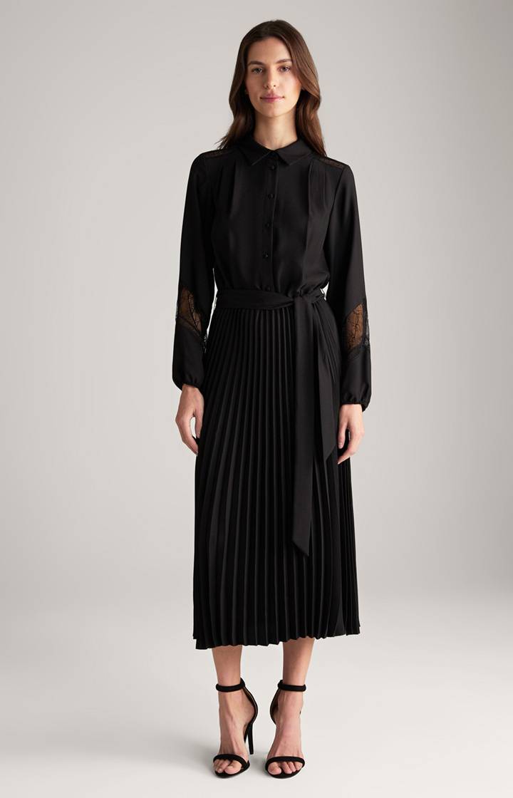 Joop Maxi Crêpe-Kleid In Schwarz