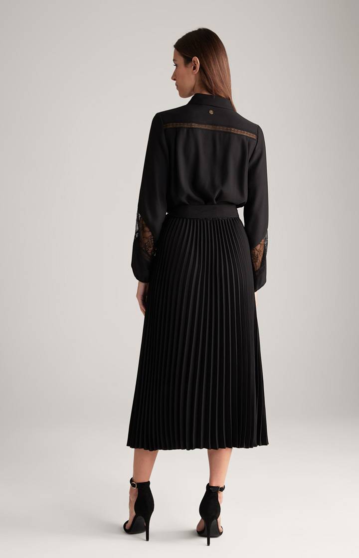 Joop Maxi Crêpe-Kleid In Schwarz