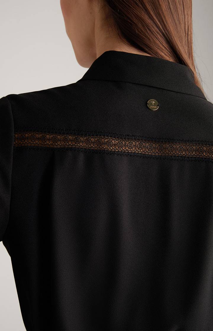 Joop Maxi Crêpe-Kleid In Schwarz