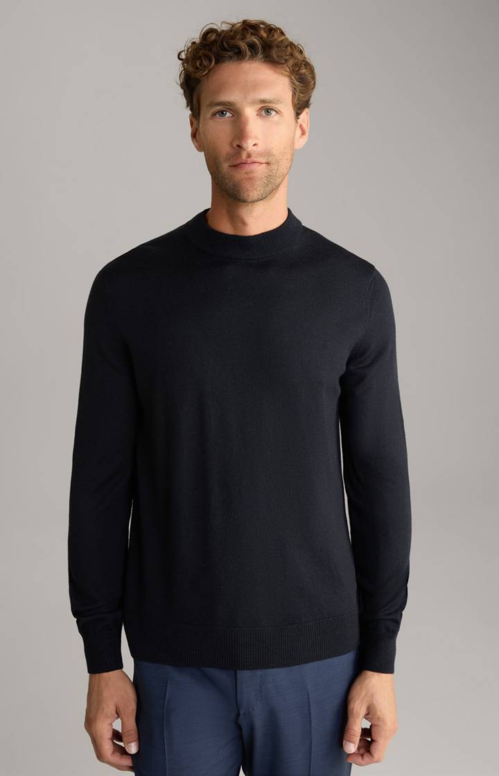 Joop Merinowoll-Pullover Davide in Dunkelblau