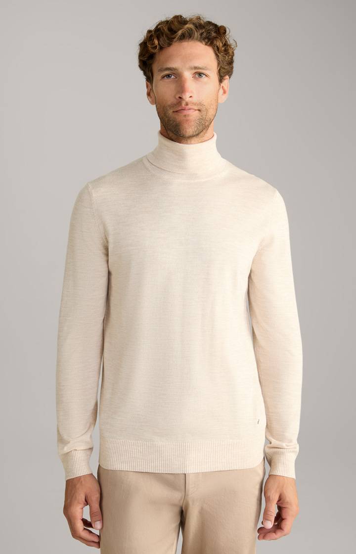 Joop Merinowoll-Pullover Donte in Hellbeige