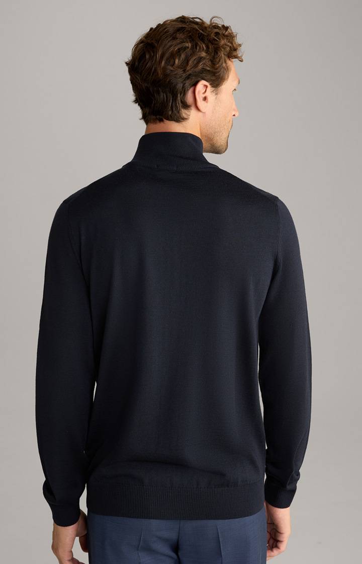 Joop Merinowoll-Strickjacke Davis In Dunkelblau