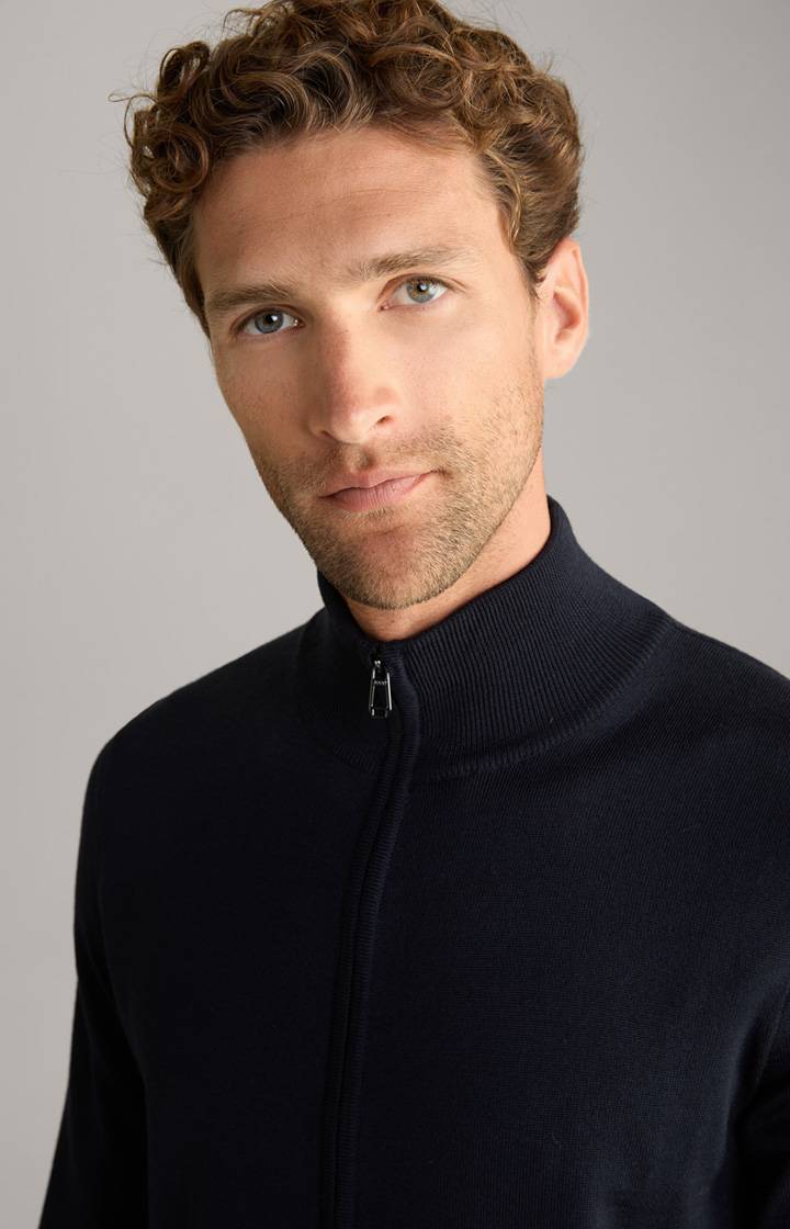 Joop Merinowoll-Strickjacke Davis In Dunkelblau