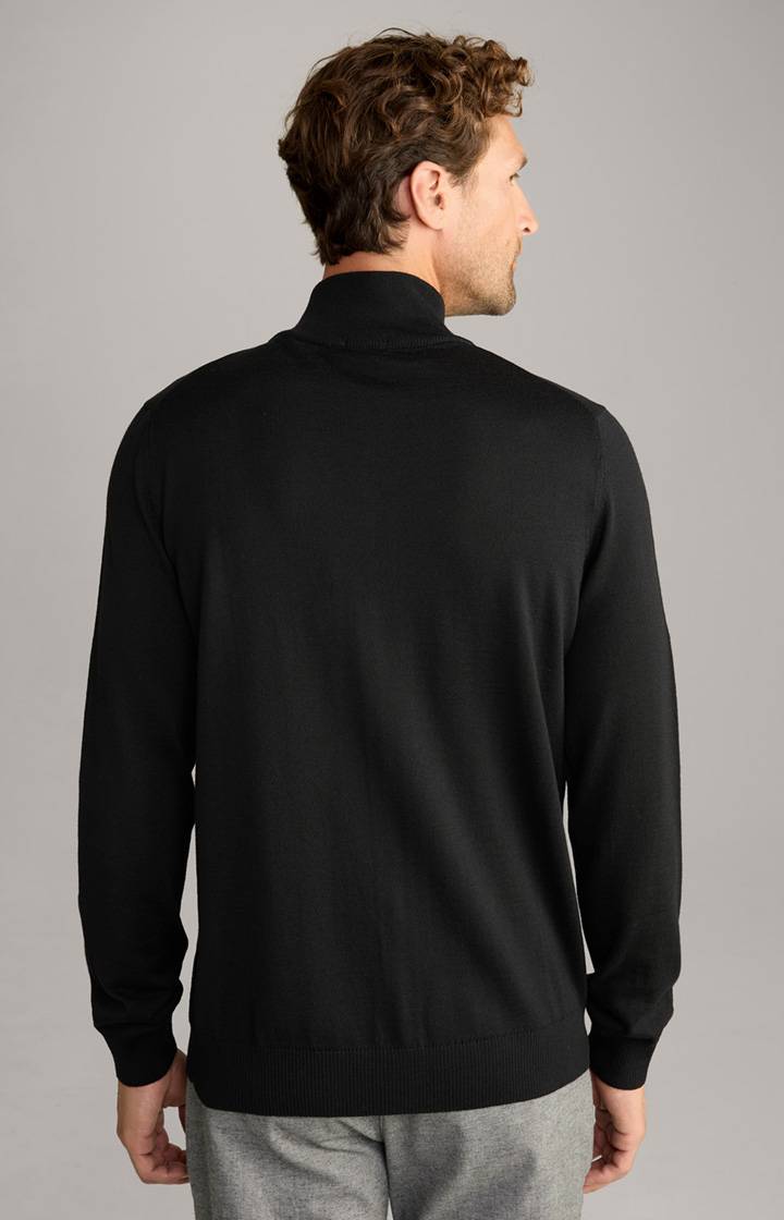Joop Merinowoll-Strickjacke Davis In Schwarz