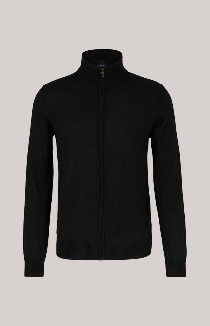 Joop Merinowoll-Strickjacke Davis In Schwarz
