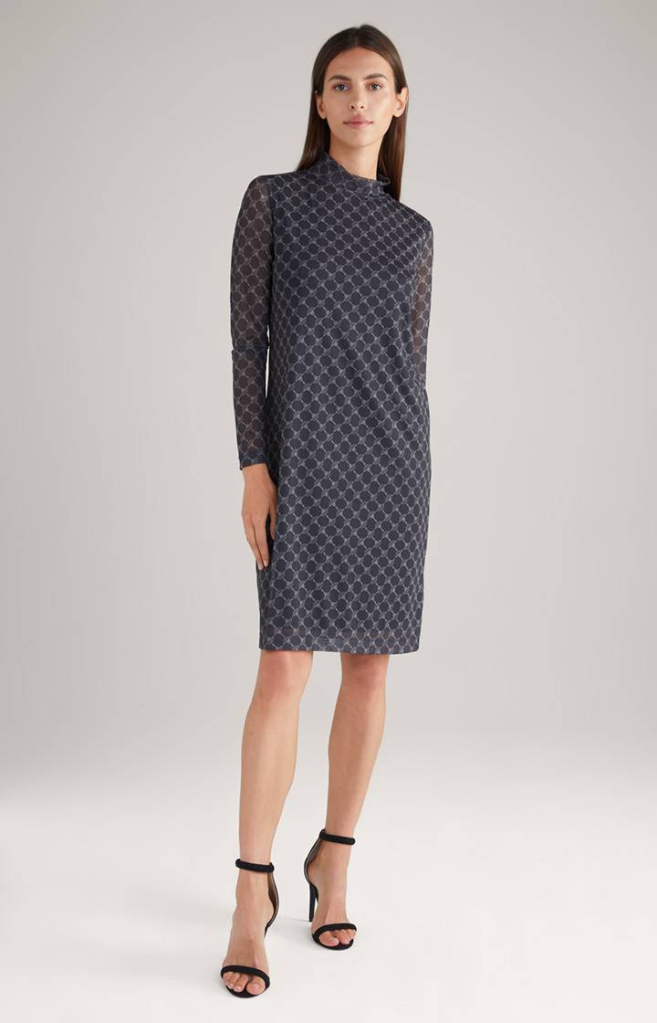 Joop Mesh-Kleid in Grau gemustert