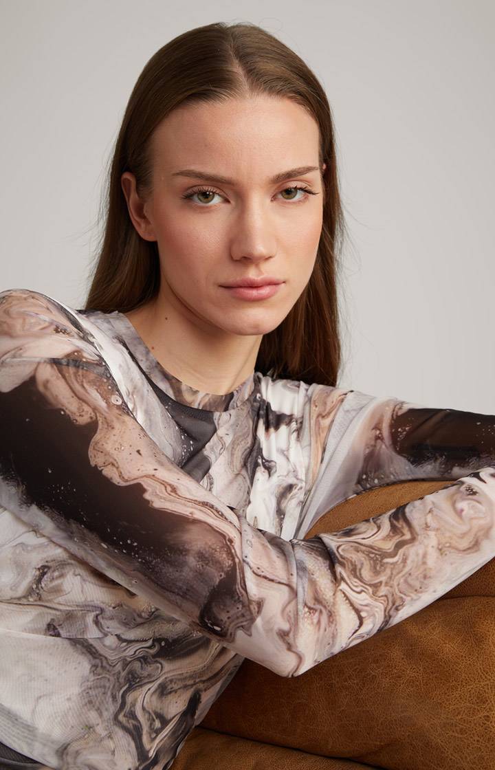 Joop Mesh-Kleid In Offwhite/Schwarz