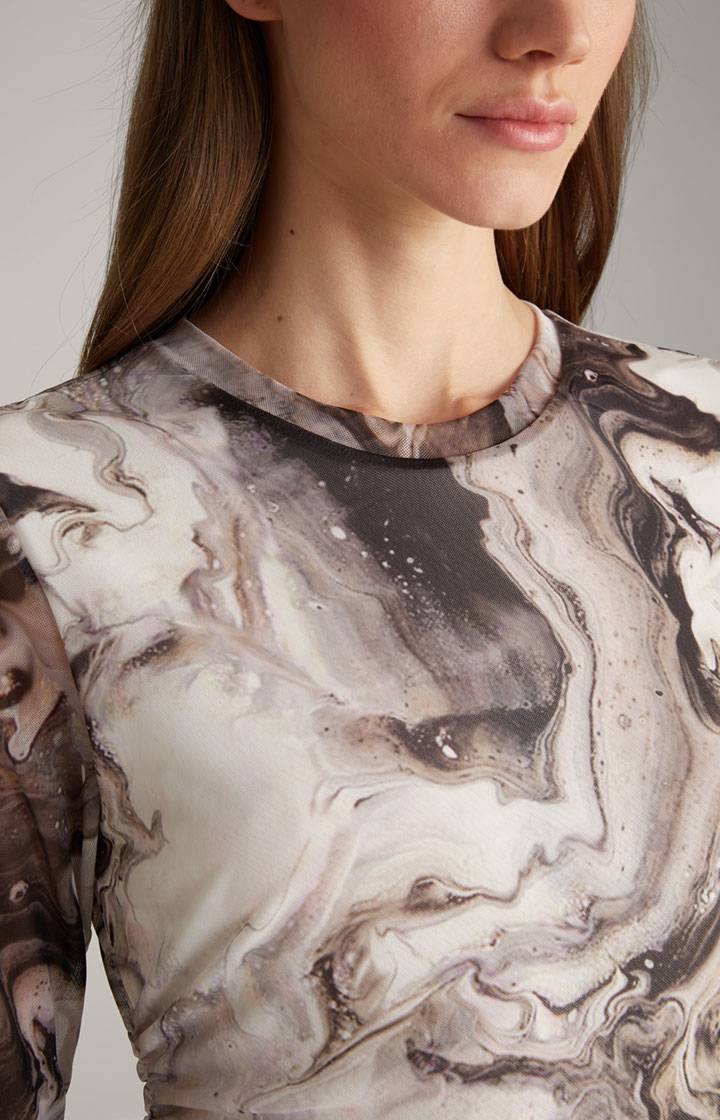 Joop Mesh-Kleid In Offwhite/Schwarz