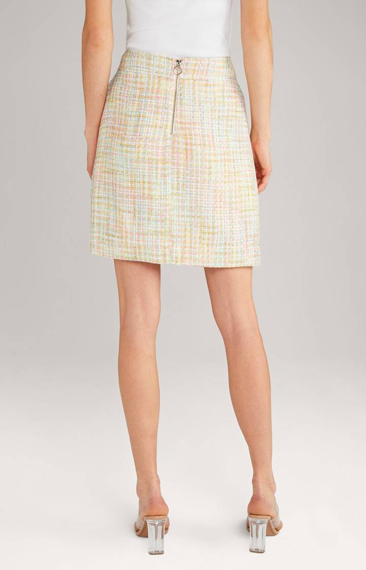 Joop Mini-Rock In Pastellgelb/Rosa Gemustert