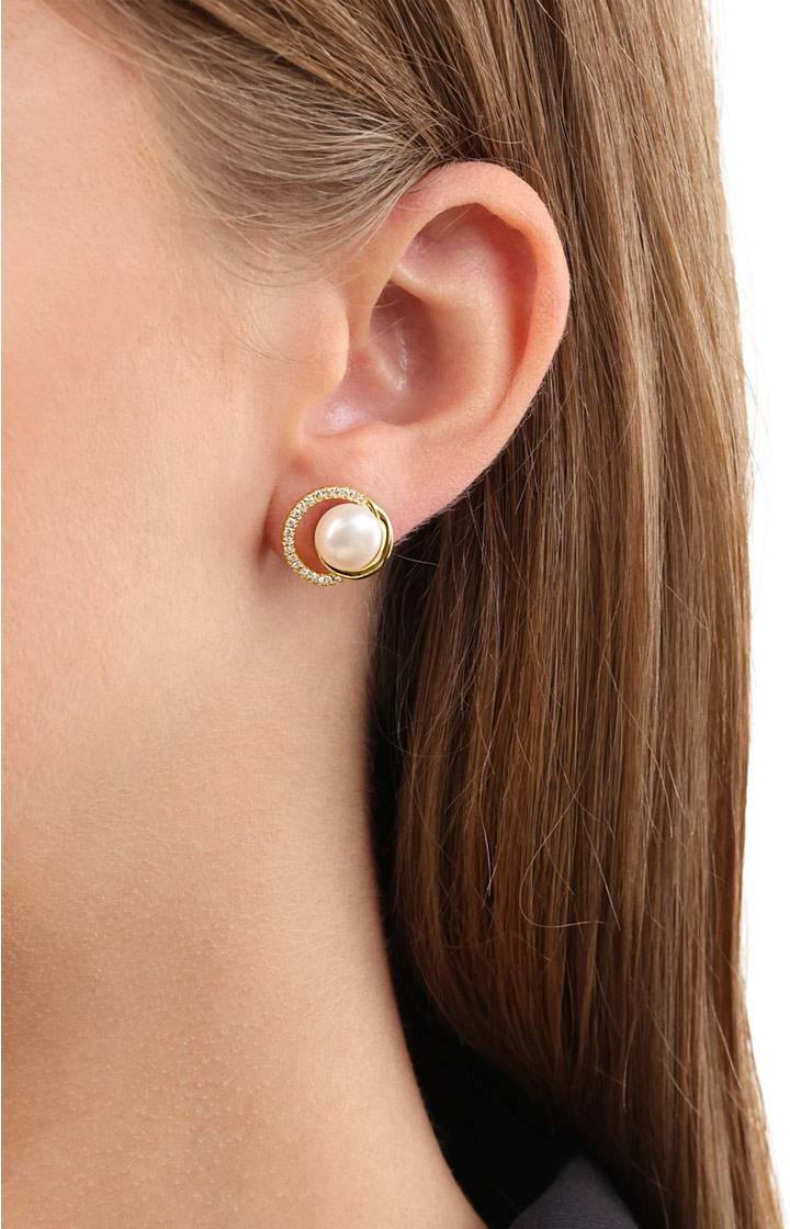 Joop Ohrstecker Mit Perle In Gold