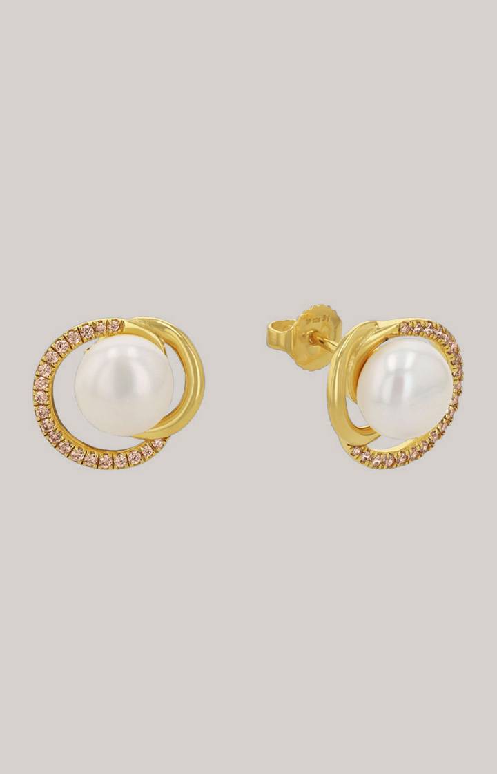 Joop Ohrstecker Mit Perle In Gold