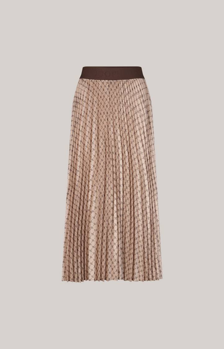 Joop Plissee-Rock In Beige Gemustert