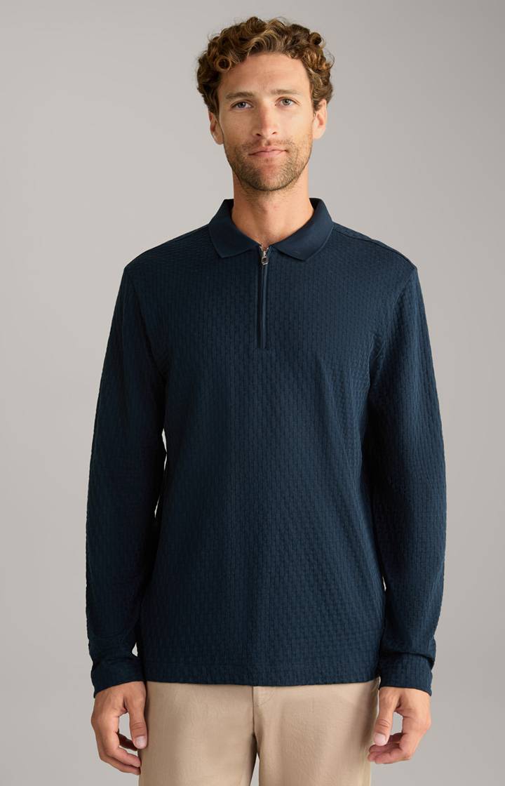 Joop Polo-Longsleeve Balian in Navy