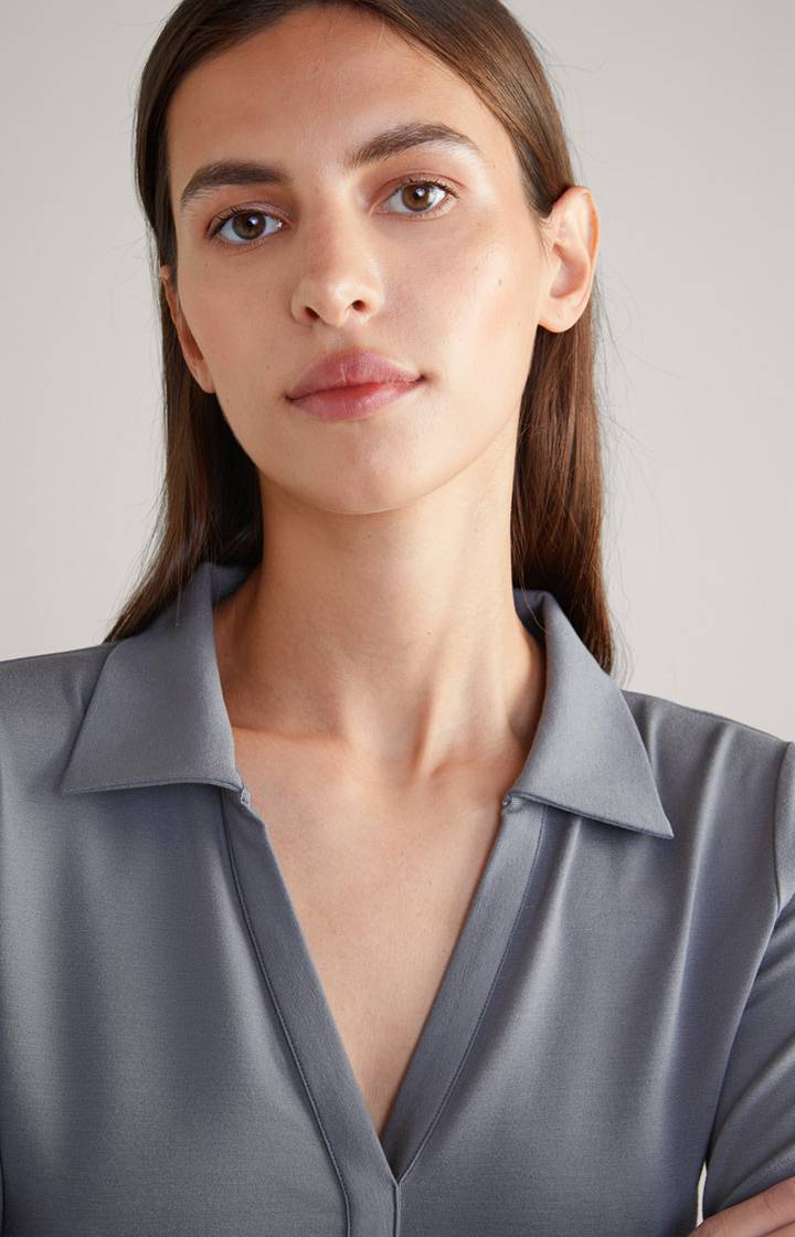 Joop Polo-Longsleeve In Grau