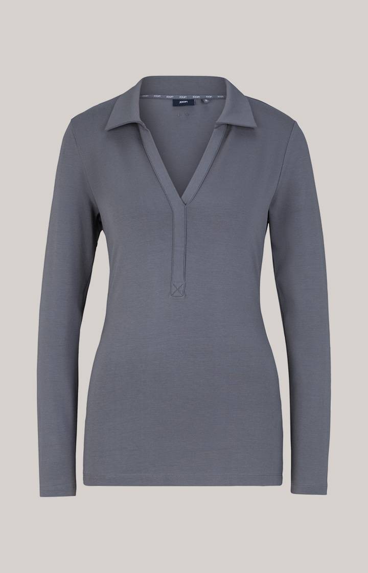 Joop Polo-Longsleeve In Grau