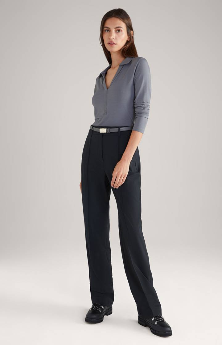 Joop Polo-Longsleeve in Grau