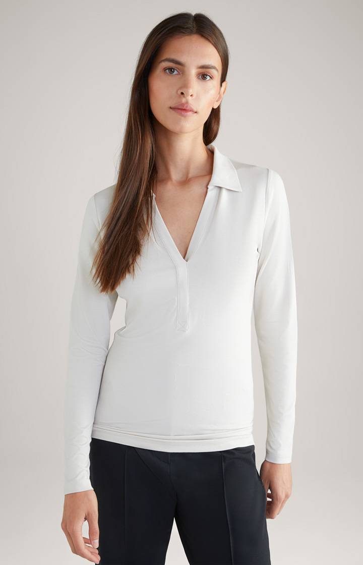 Joop Polo-Longsleeve in Hellbeige