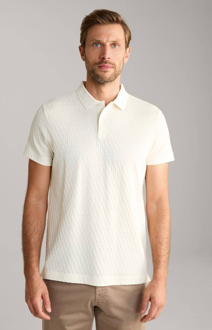 Joop Poloshirt Boris in Creme strukturiert