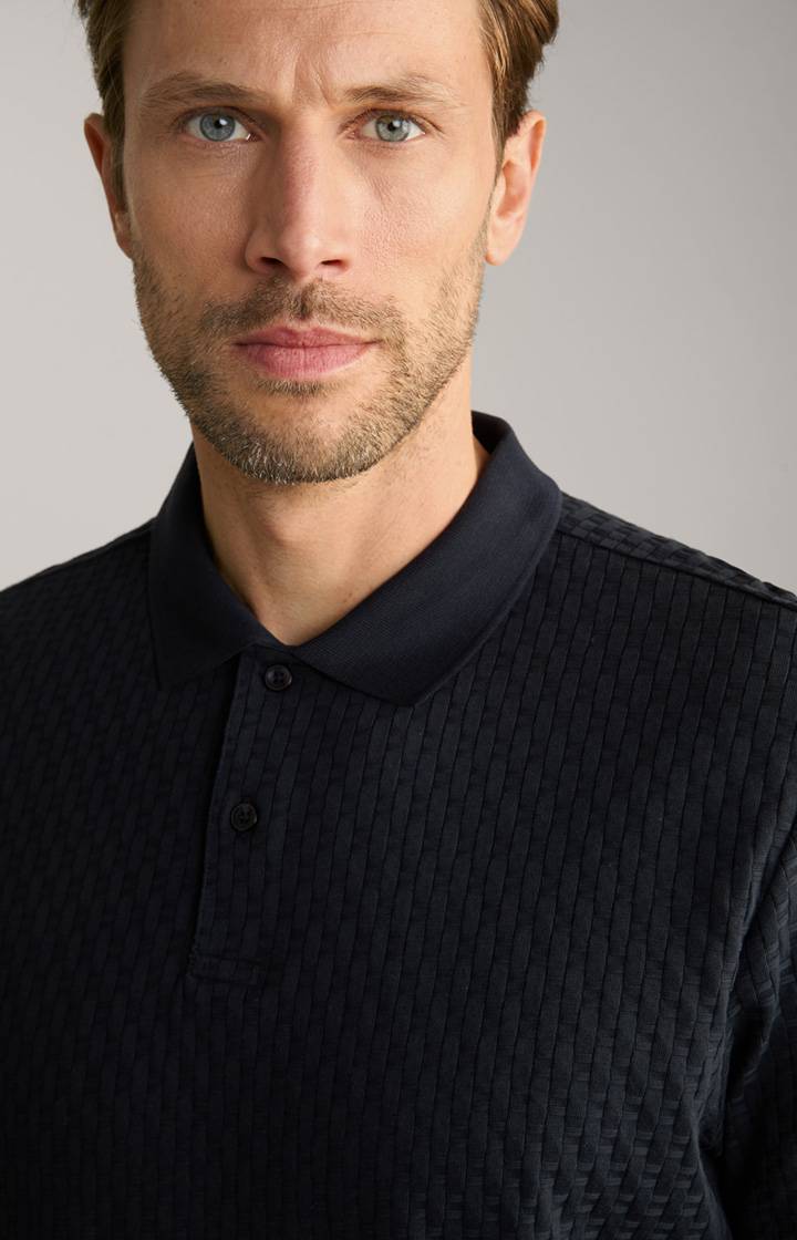 Joop Poloshirt Boris In Navy Strukturiert