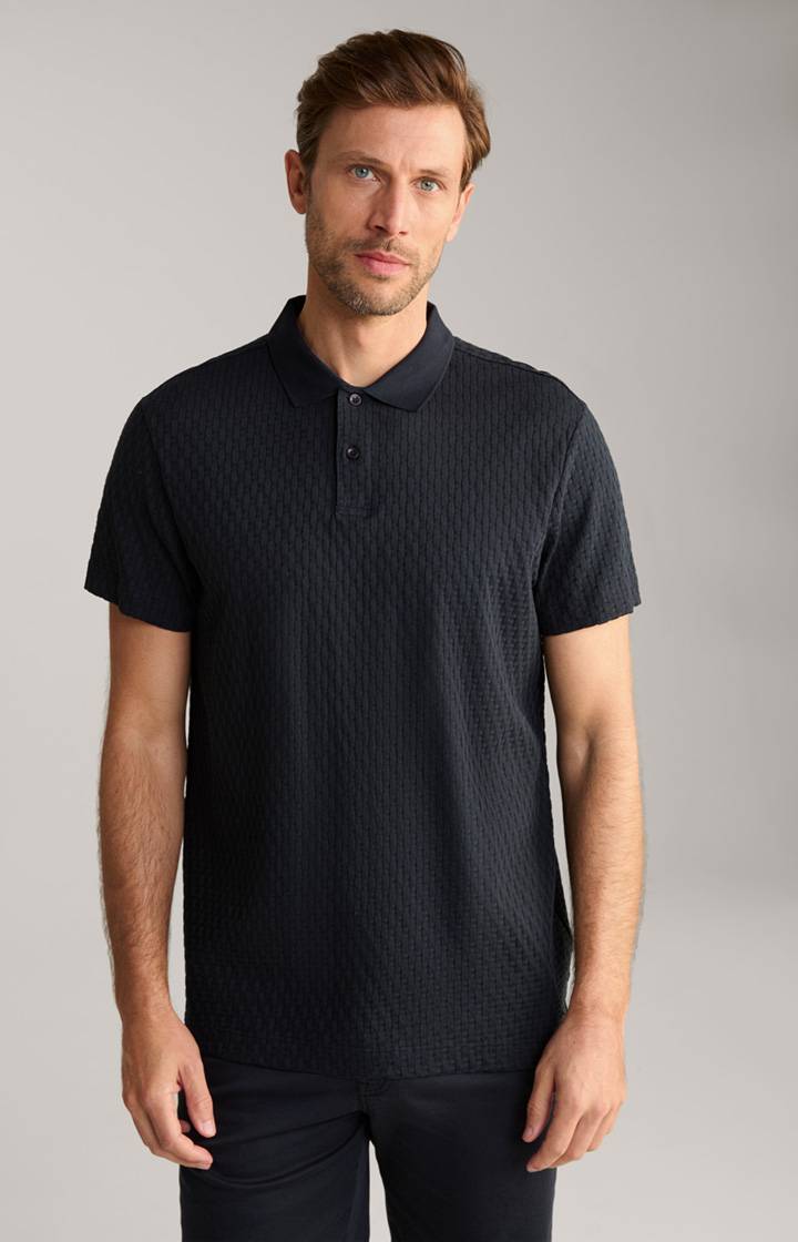 Joop Poloshirt Boris in Navy strukturiert