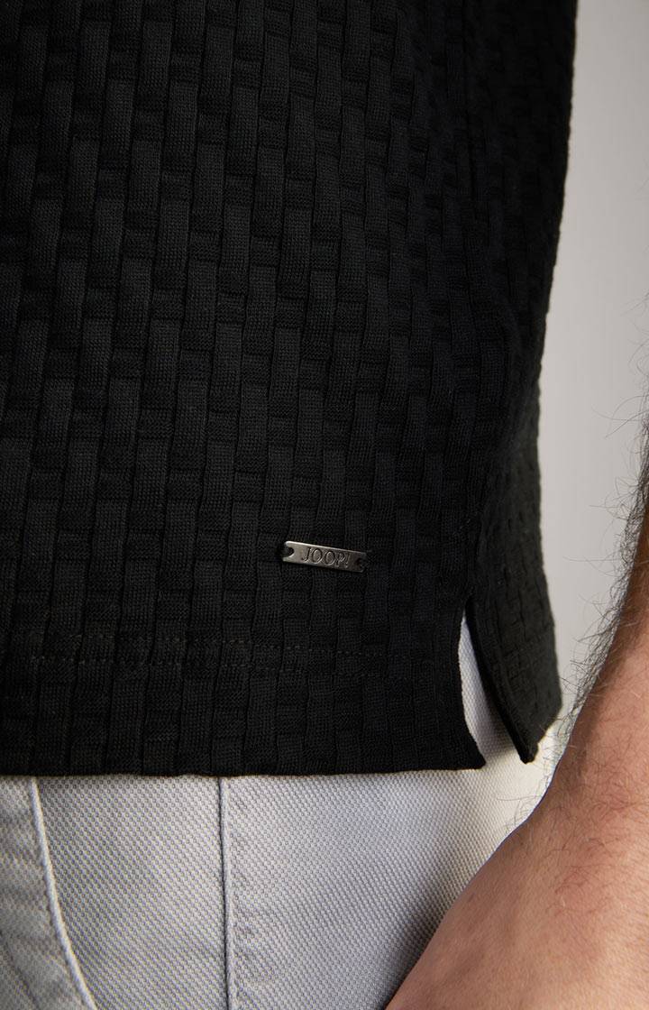 Joop Poloshirt Boris In Schwarz Strukturiert