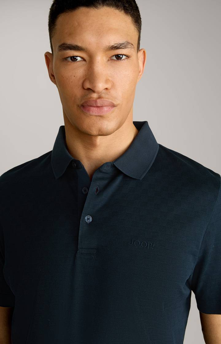 Joop Poloshirt Pacey In Navy Strukturiert
