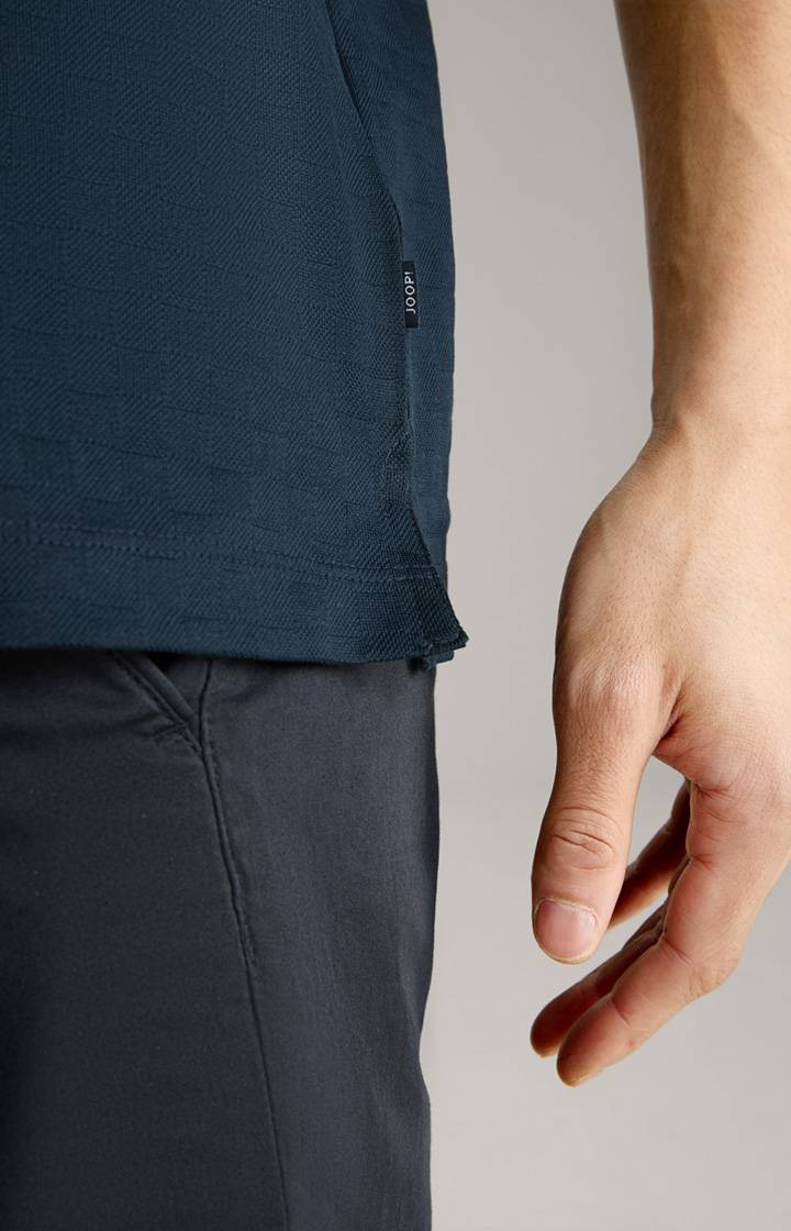 Joop Poloshirt Pacey In Navy Strukturiert