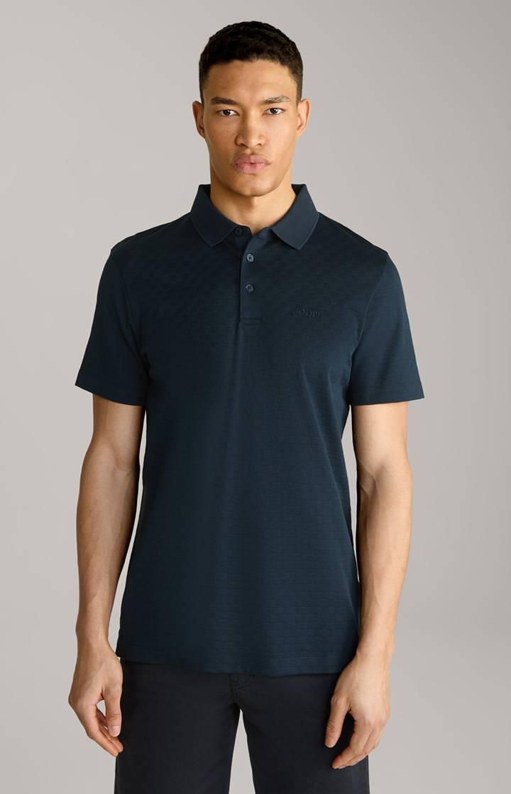 Joop Poloshirt Pacey in Navy strukturiert