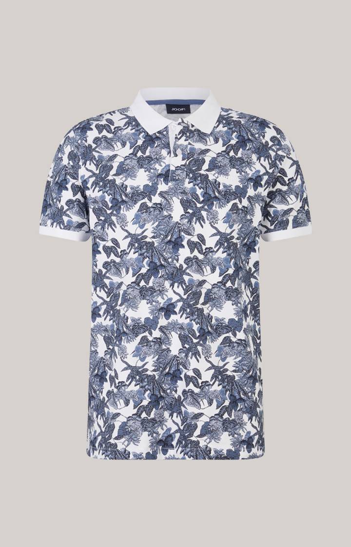 Joop Poloshirt Perez In Blau/Weiß Gemustert