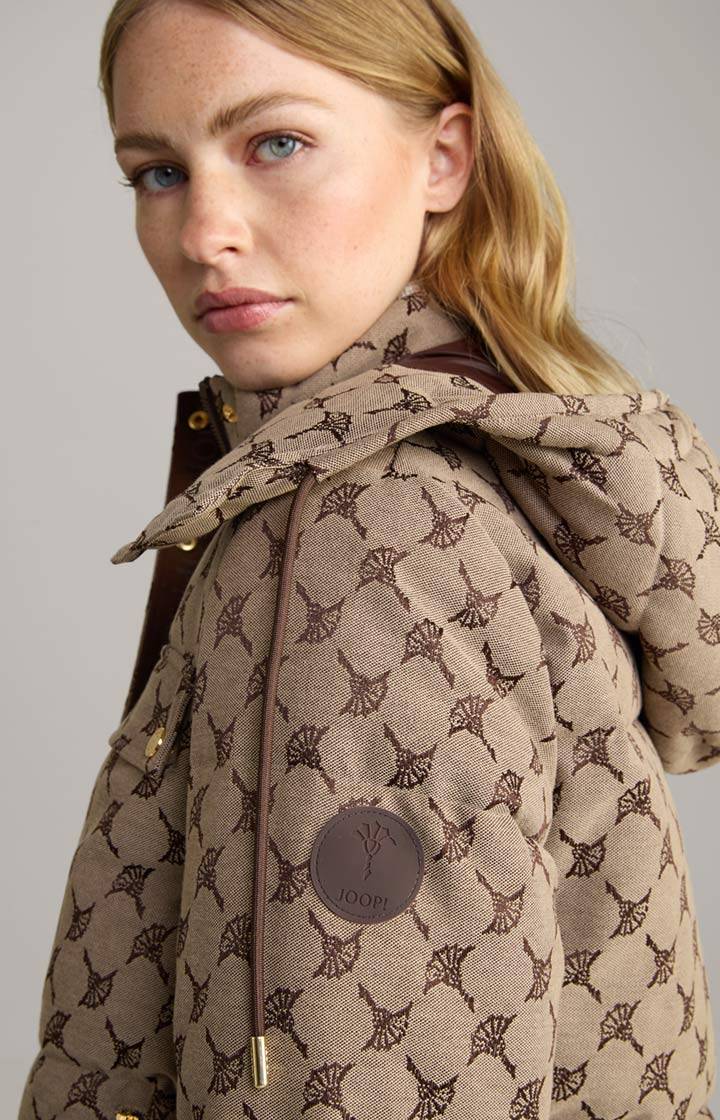 Joop Pufferjacke In Hellbraun Gemustert