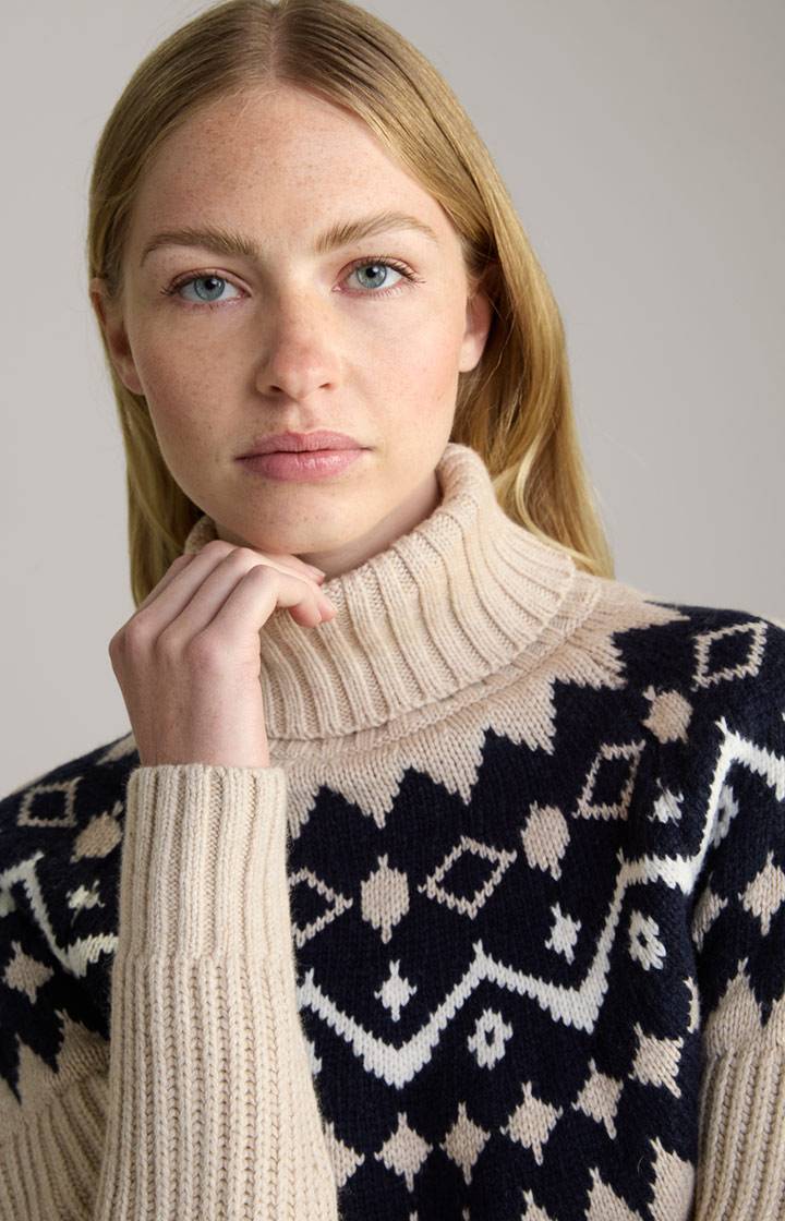 Joop Pullover In Beige/Navy