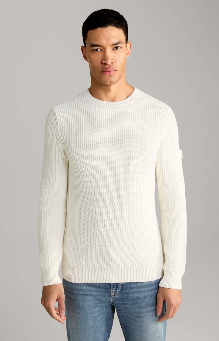 Joop Rippstrick-Pullover Haro in Natural