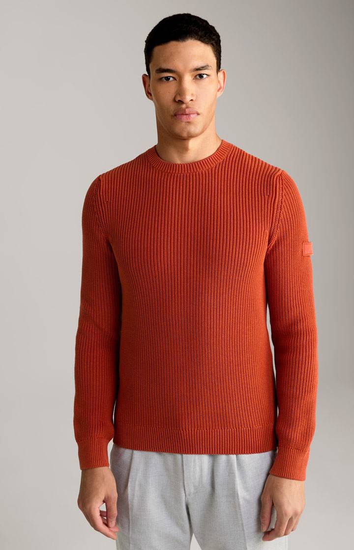 Joop Rippstrick-Pullover Haro in Orange