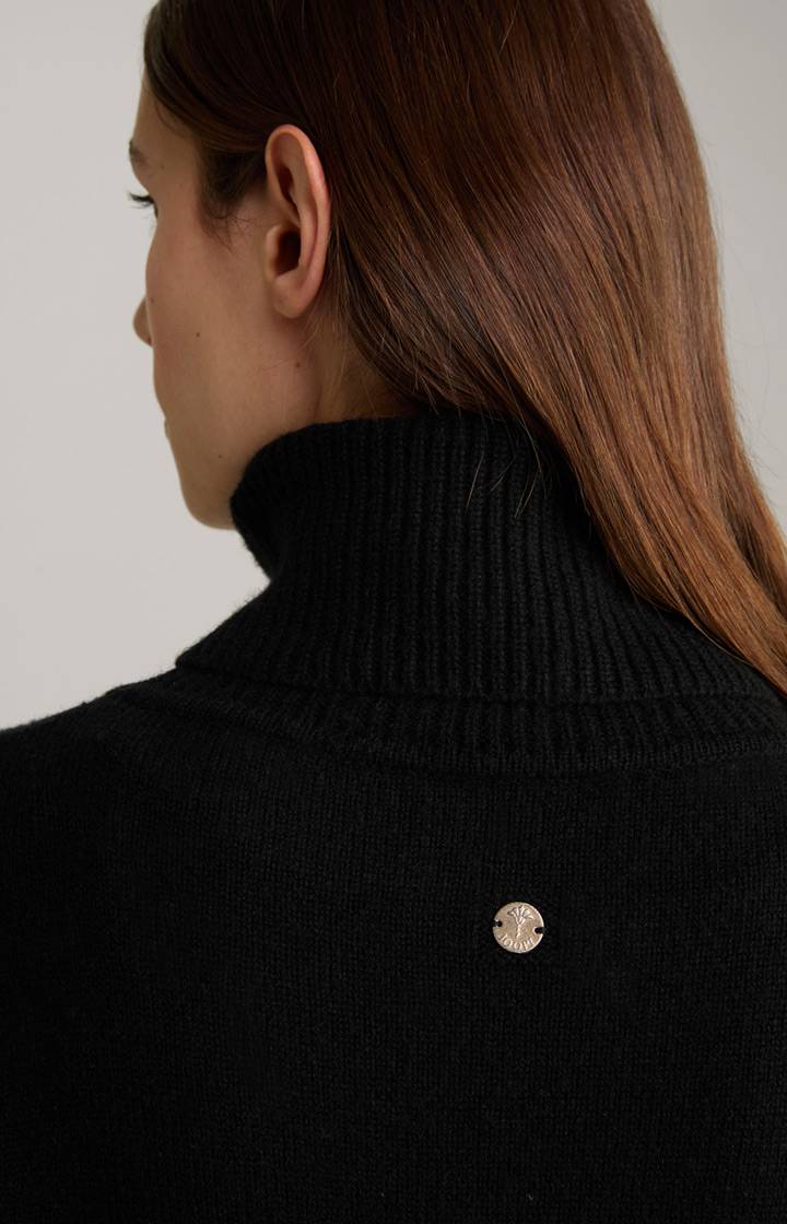 Joop Rollkragen-Pullover In Schwarz Gemustert