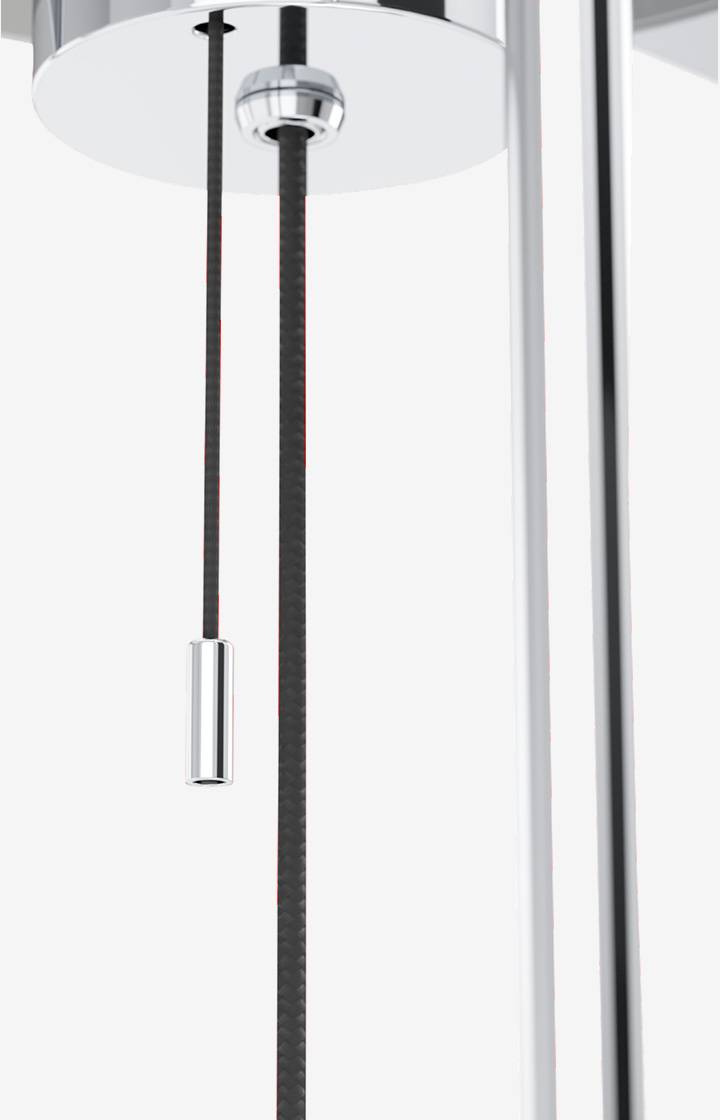 Joop JOOP! ROUND LIGHTS CHROME Tischleuchte, Fumé-Glas/Chrom