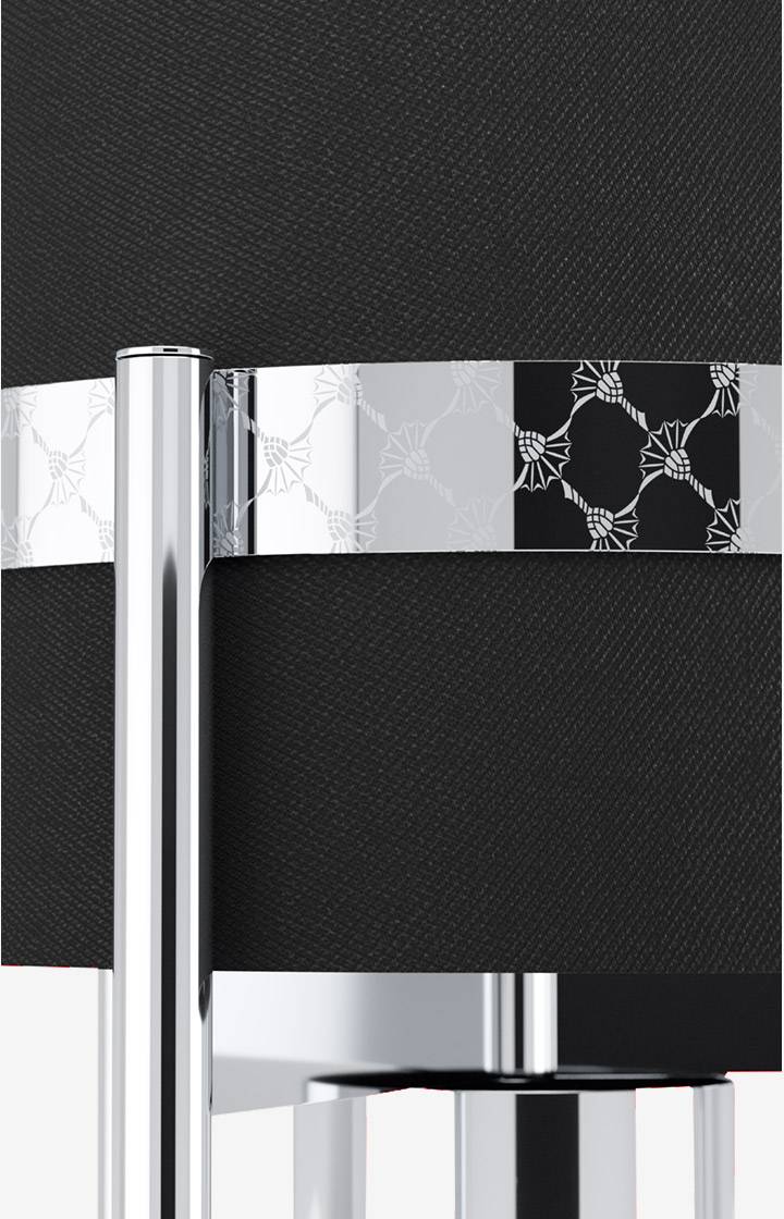 Joop JOOP! ROUND LIGHTS CHROME Tischleuchte, Schwarz/Chrom