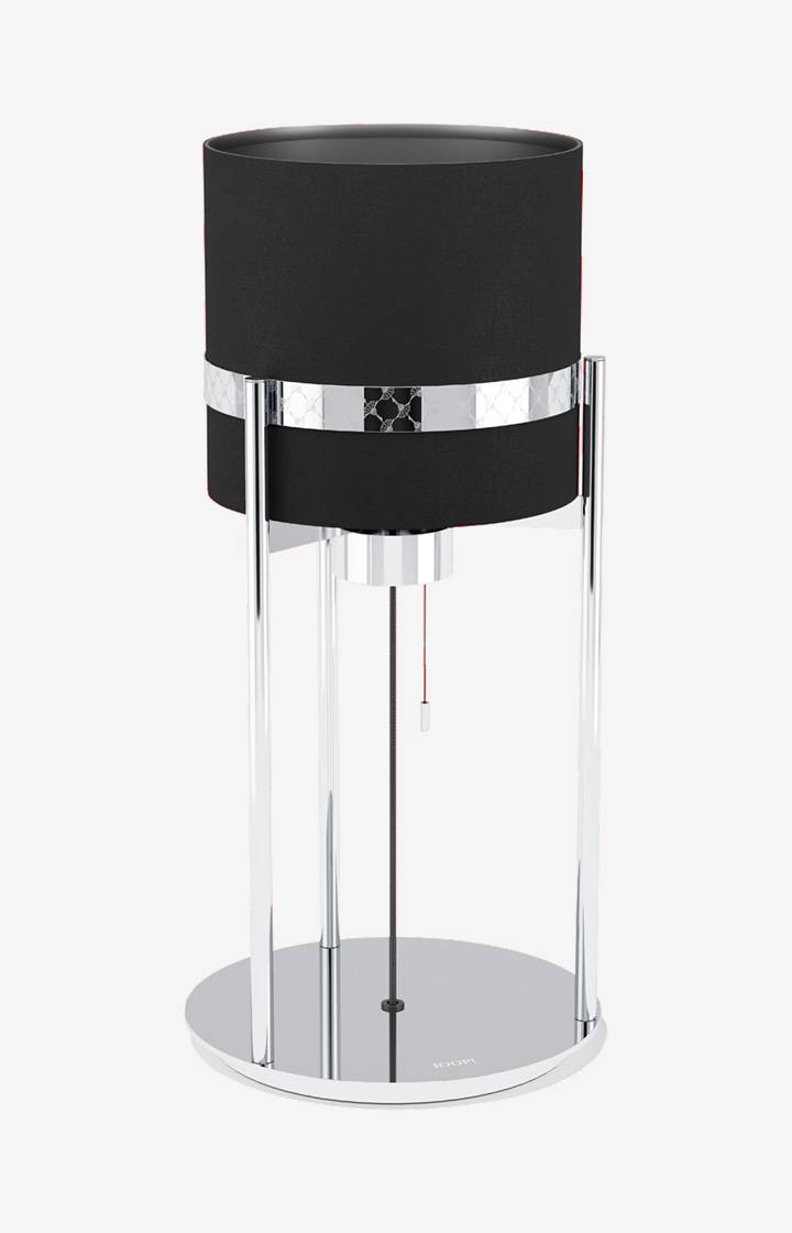 Joop JOOP! ROUND LIGHTS CHROME Tischleuchte, Schwarz/Chrom