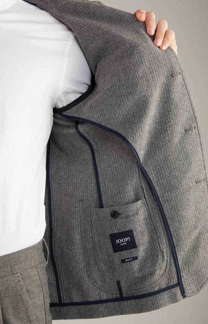 Joop Sakko Hankez In Grau Meliert Gestreift